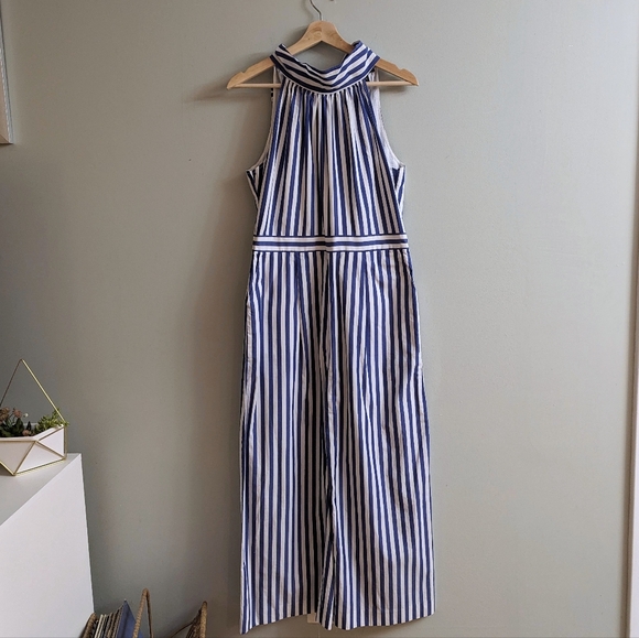 J. Crew Striped Halter Jumpsuit - Picture 2 of 4